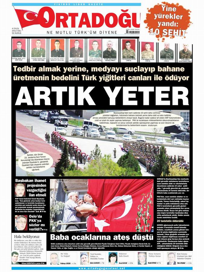 Gazete Manşetleri - 4 Eylül Salı 15