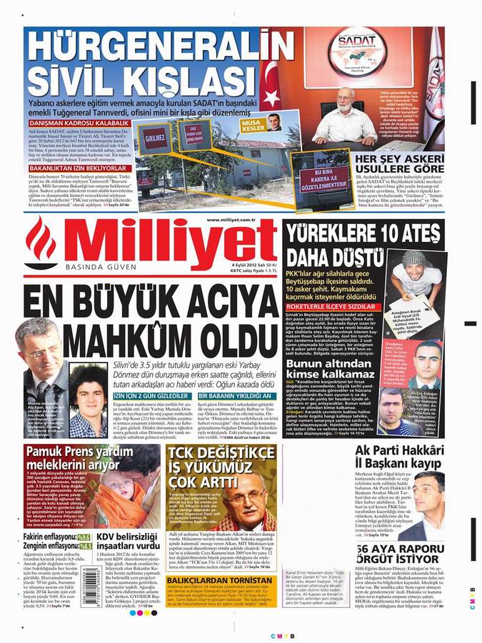 Gazete Manşetleri - 4 Eylül Salı 16