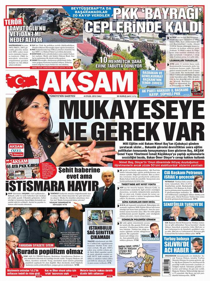 Gazete Manşetleri - 4 Eylül Salı 26