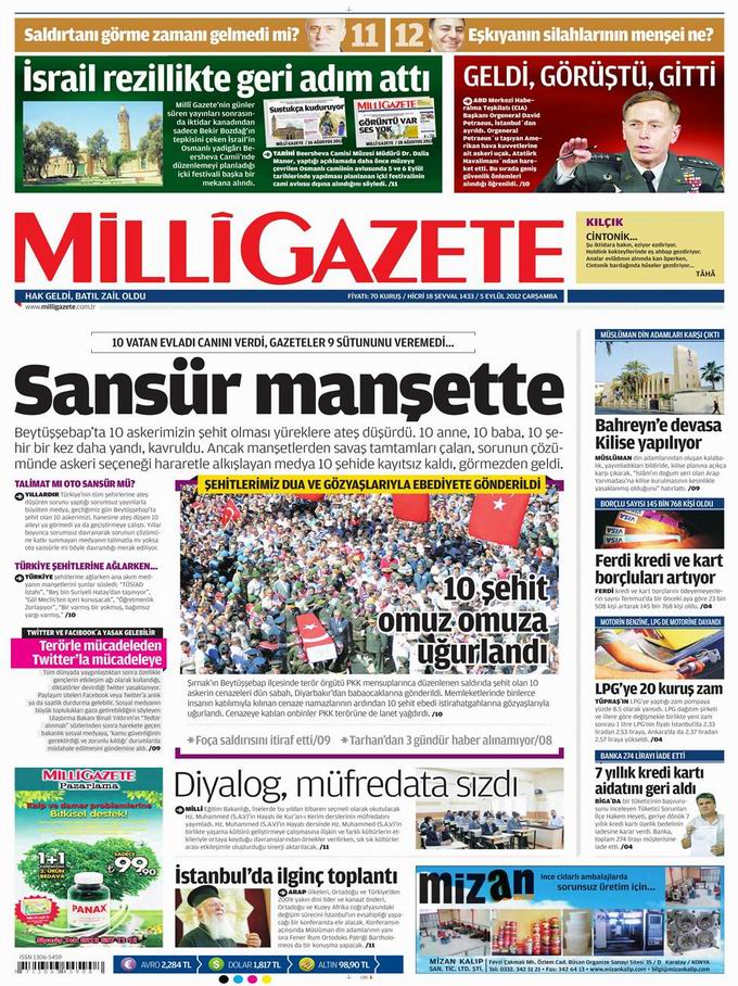 Gazete Manşetleri - 5 Eylül Çarşamba 16