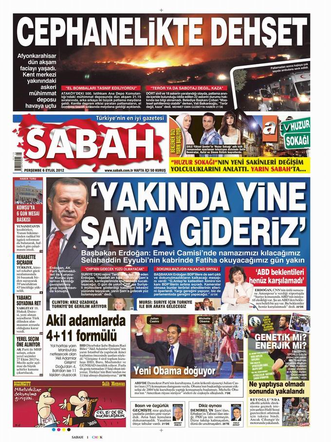 Gazete Manşetleri - 6 Eylül Perşembe 11