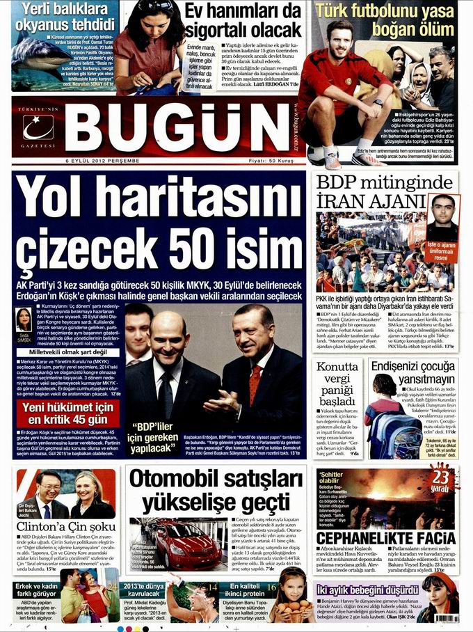 Gazete Manşetleri - 6 Eylül Perşembe 23