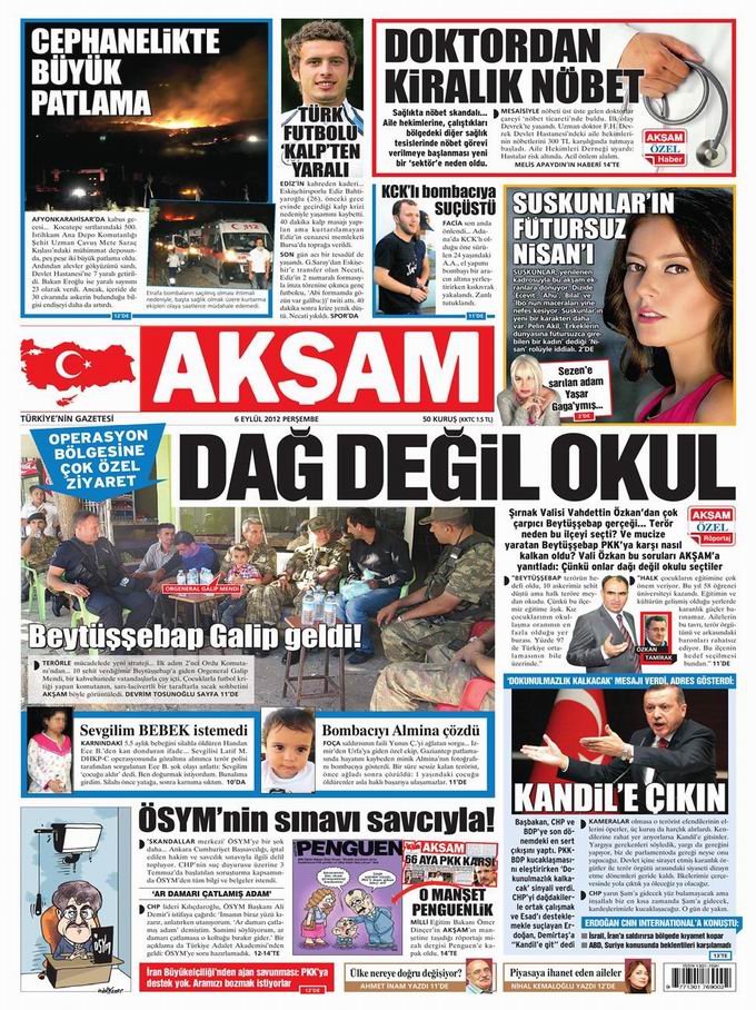 Gazete Manşetleri - 6 Eylül Perşembe 25