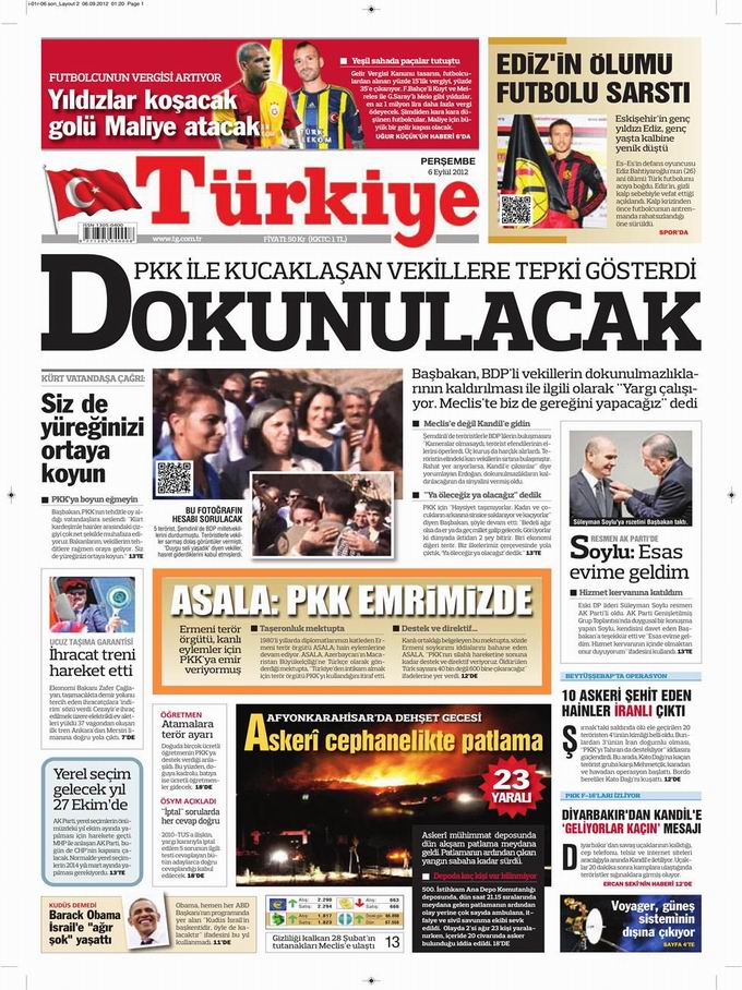 Gazete Manşetleri - 6 Eylül Perşembe 6