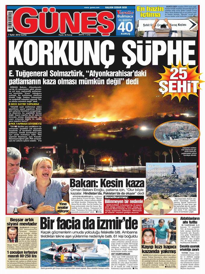 Gazete Manşetleri - 7 Eylül Cuma 21
