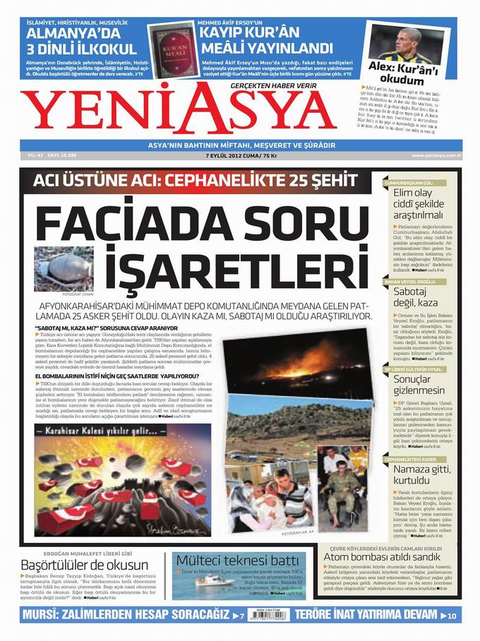 Gazete Manşetleri - 7 Eylül Cuma 3