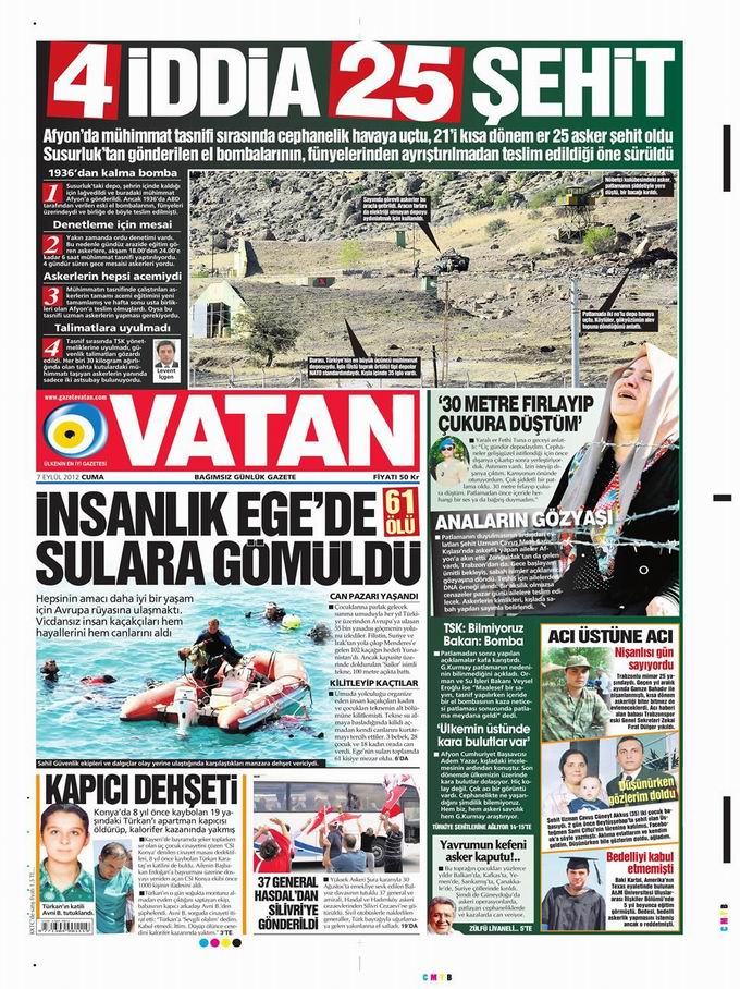 Gazete Manşetleri - 7 Eylül Cuma 5