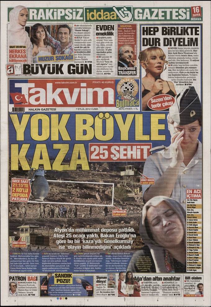 Gazete Manşetleri - 7 Eylül Cuma 9