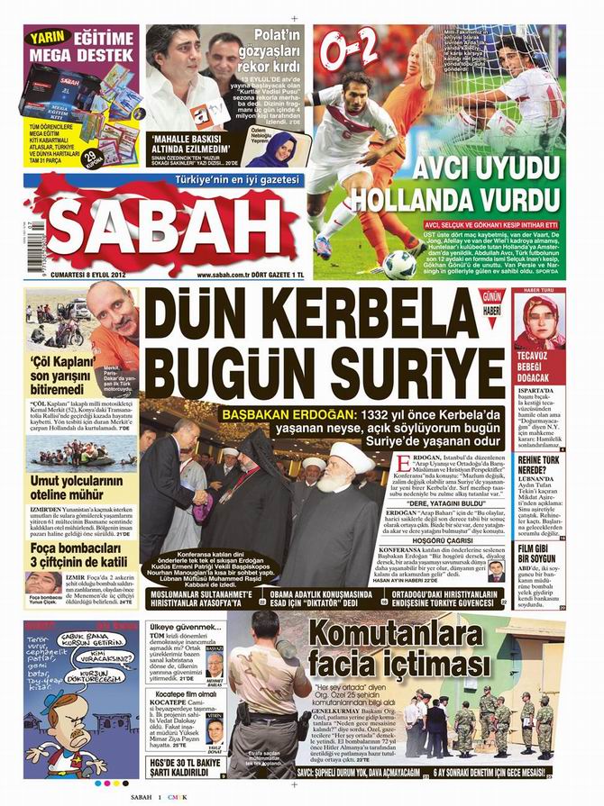 Gazete Manşetleri - 8 Eylül Cumartesi 11