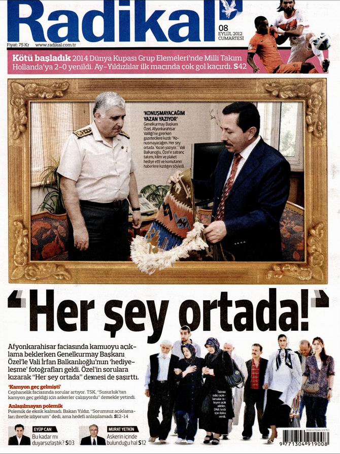 Gazete Manşetleri - 8 Eylül Cumartesi 12