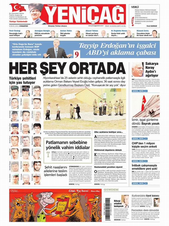 Gazete Manşetleri - 8 Eylül Cumartesi 7