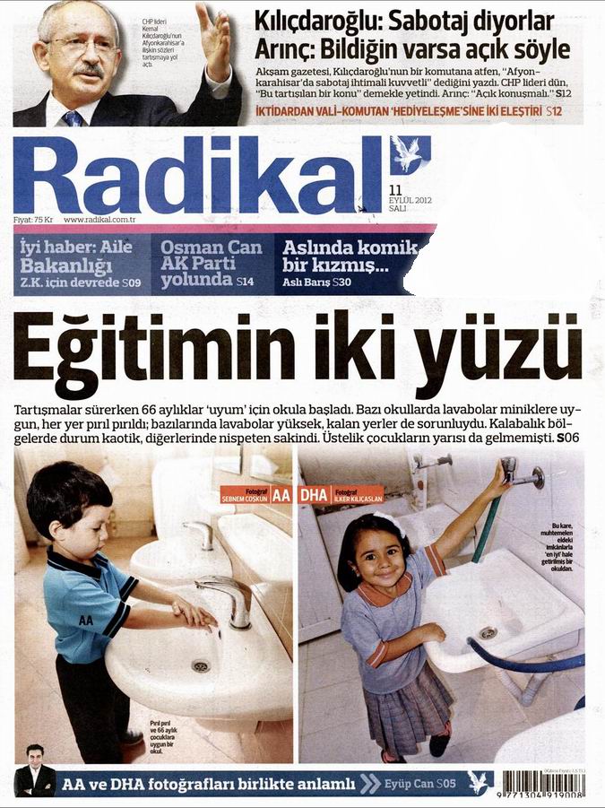 Gazete Manşetleri - 11 Eylül Salı 12