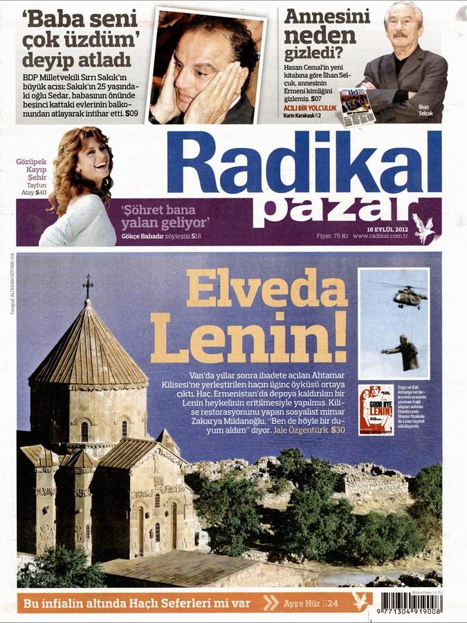 Gazete Manşetleri - 16 Eylül Pazar 12