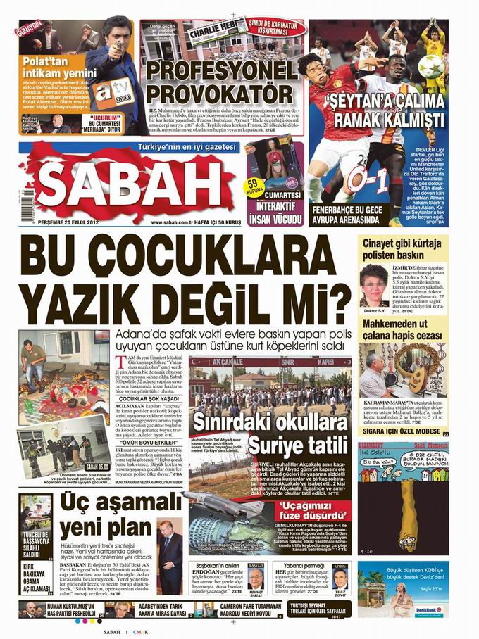 Gazete Manşetleri - 20 Eylül Perşembe 10