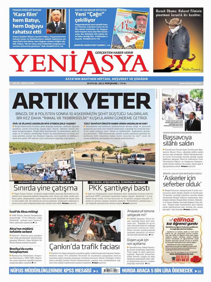 Gazete Manşetleri - 20 Eylül Perşembe 3