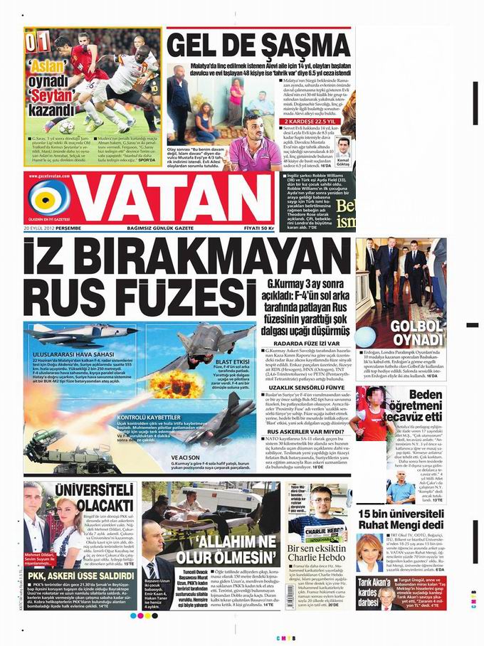 Gazete Manşetleri - 20 Eylül Perşembe 5