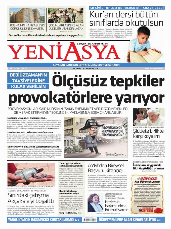 Gazete Manşetleri - 21 Eylül Cuma 3