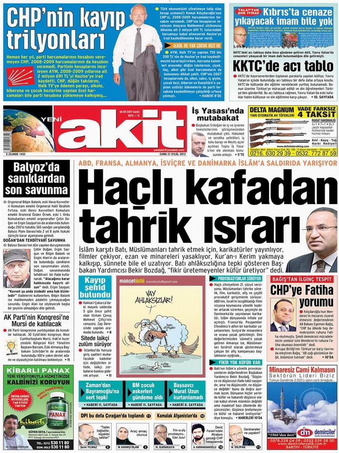 Gazete Manşetleri - 21 Eylül Cuma 4
