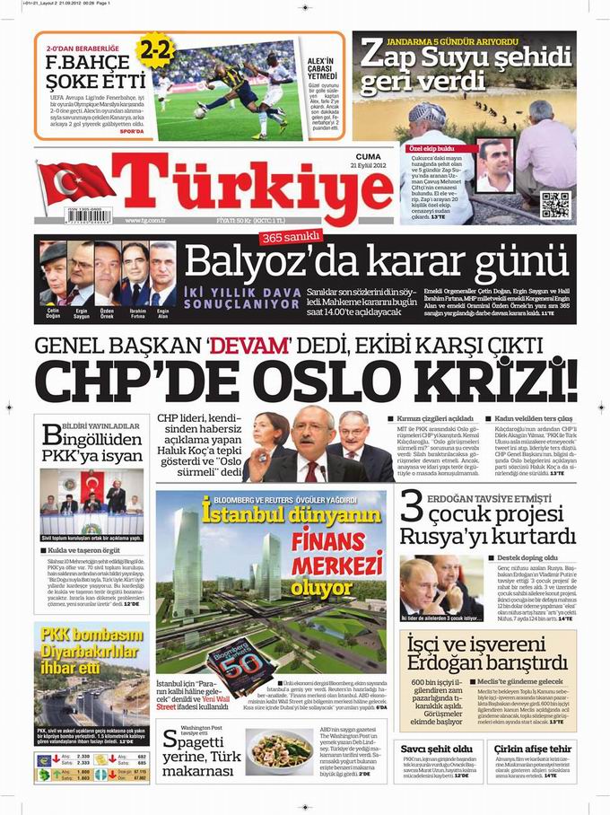 Gazete Manşetleri - 21 Eylül Cuma 6