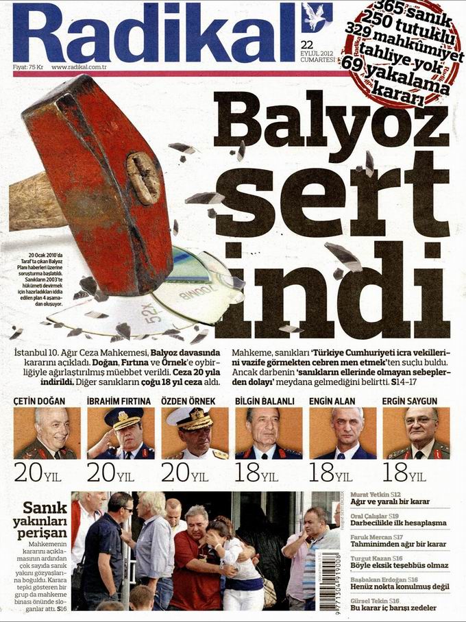Gazete Manşetleri - 22 Eylül Cumartesi 12