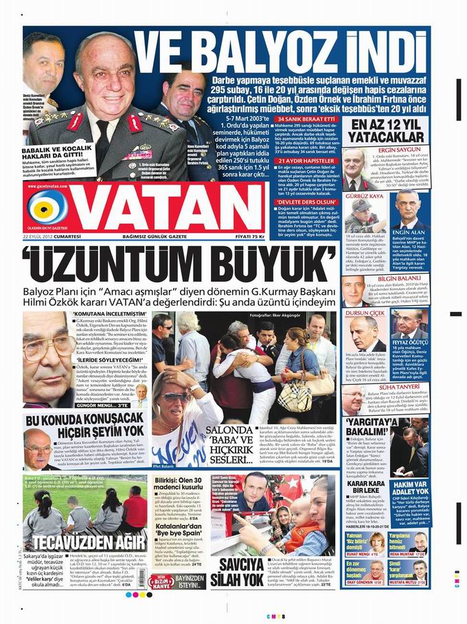 Gazete Manşetleri - 22 Eylül Cumartesi 5