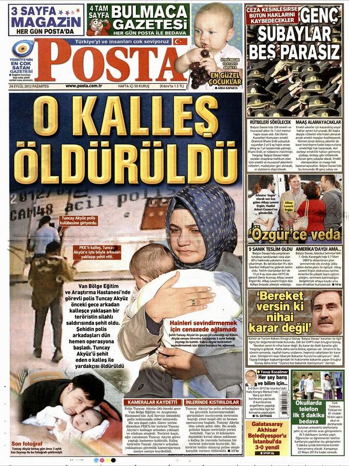 Gazete Manşetleri - 24 Eylül Pazartesi 13