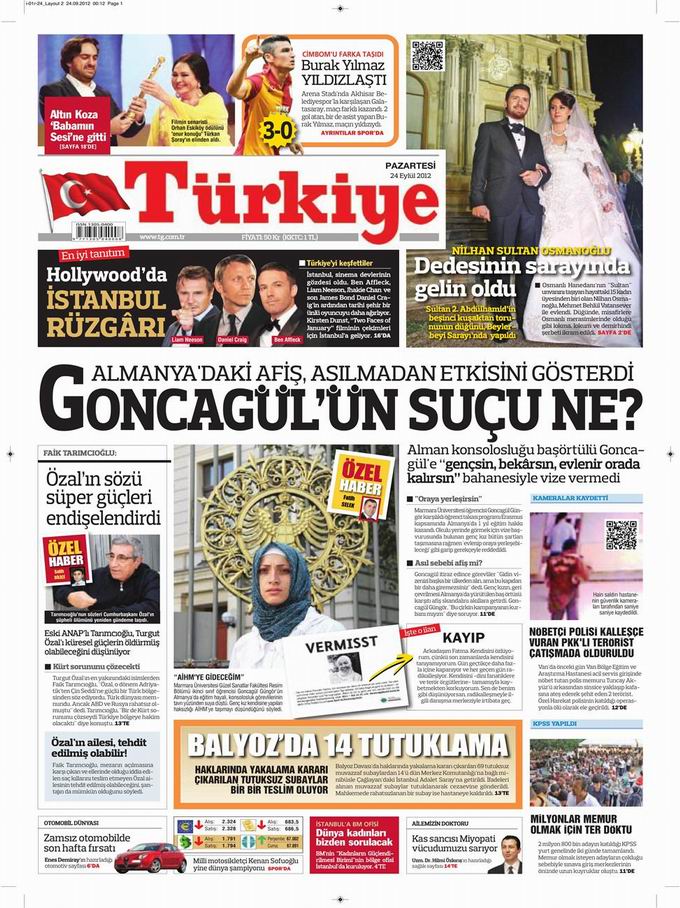 Gazete Manşetleri - 24 Eylül Pazartesi 6