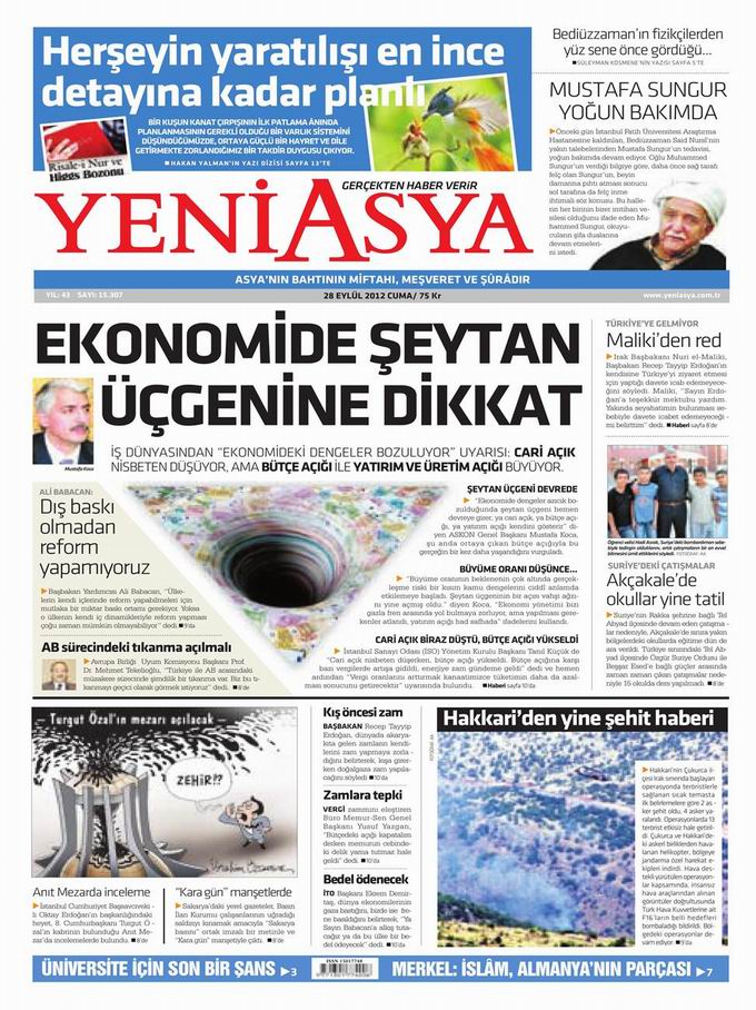 Gazete Manşetleri - 28 Eylül Cuma 3