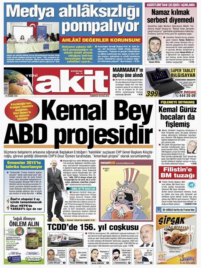 Gazete Manşetleri - 29 Eylül Cumartesi 4