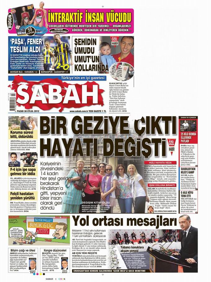Gazete Manşetleri - 30 Eylül Pazar 11