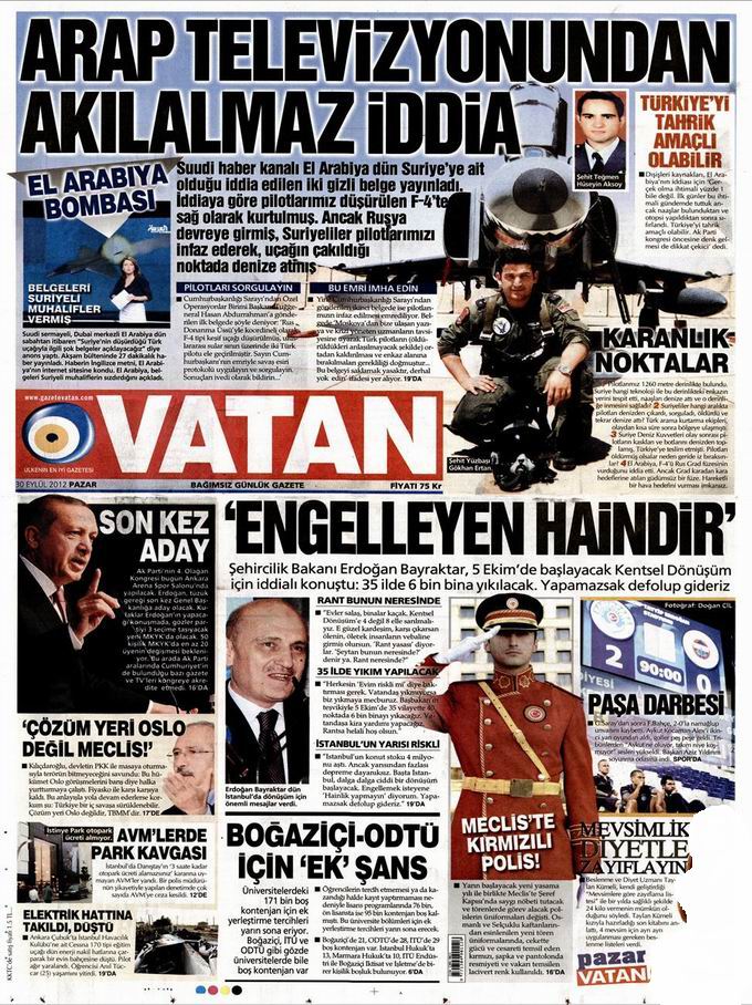 Gazete Manşetleri - 30 Eylül Pazar 5