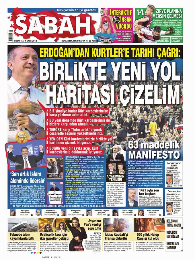 Gazete Manşetleri - 1 Ekim Pazartesi 11