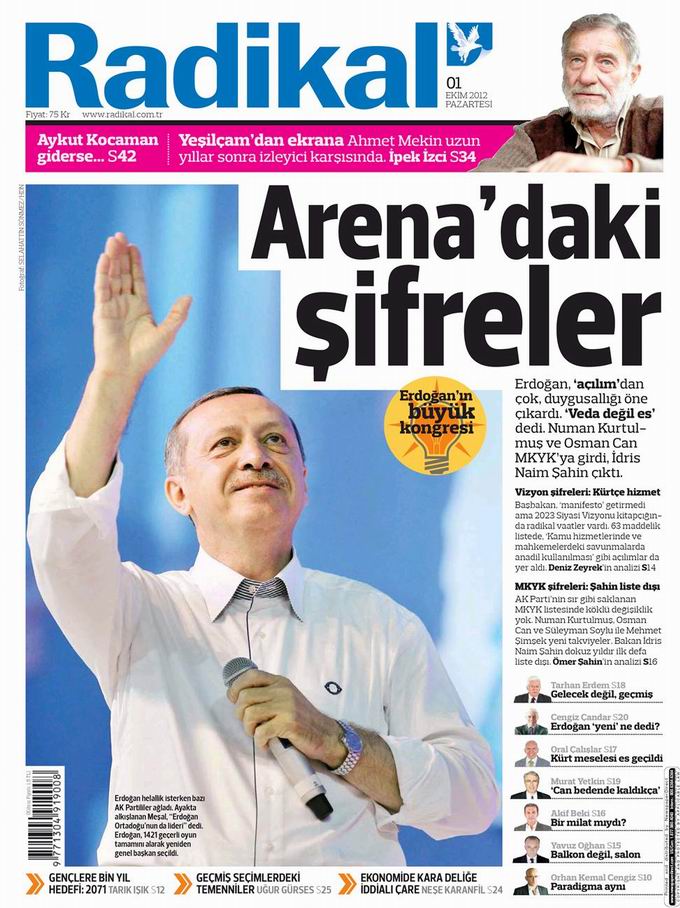 Gazete Manşetleri - 1 Ekim Pazartesi 12