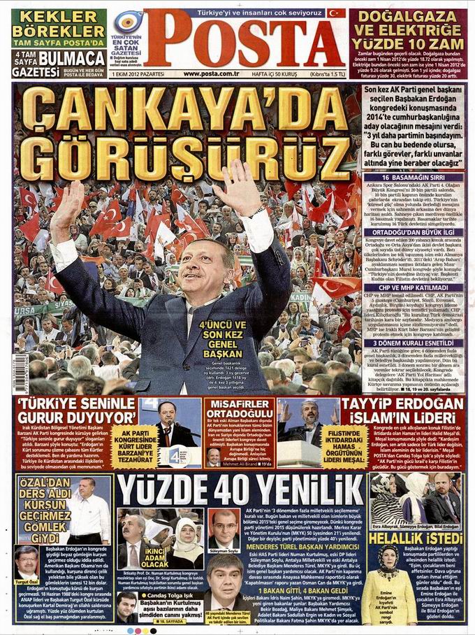 Gazete Manşetleri - 1 Ekim Pazartesi 13