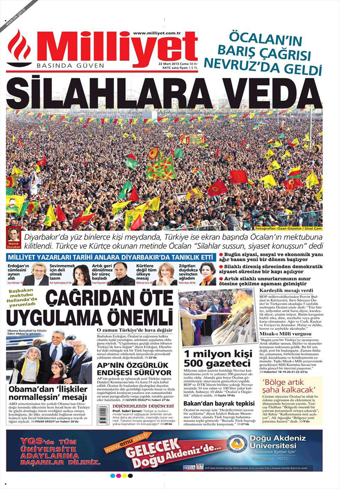 22 Mart 2013 - Günün Gazete Manşetleri 10