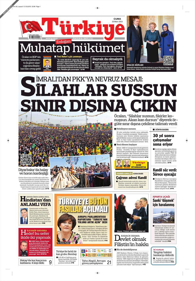 22 Mart 2013 - Günün Gazete Manşetleri 5