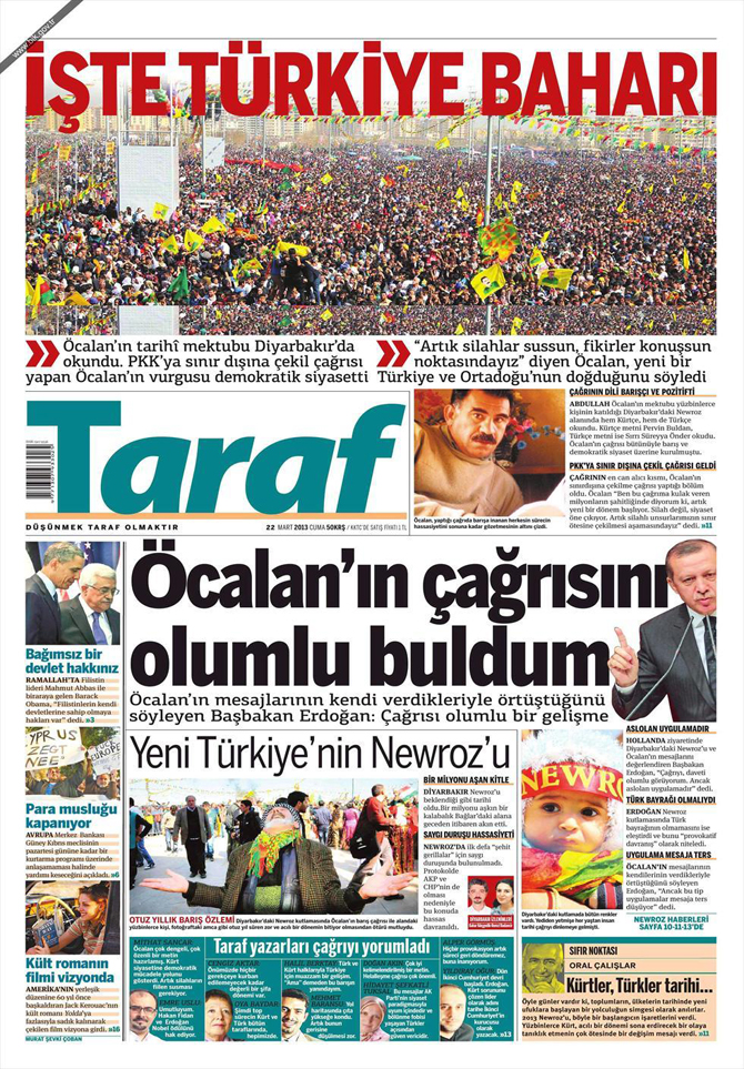 22 Mart 2013 - Günün Gazete Manşetleri 6