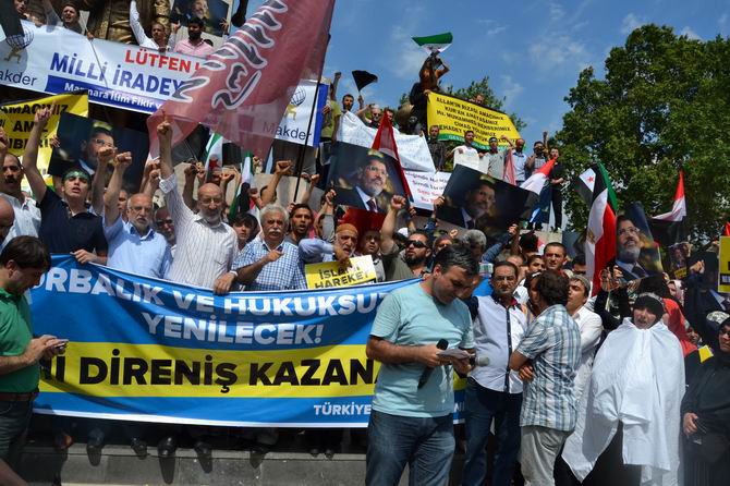 İstanbul'dan Mısır İslami Hareketine Destek Yürüyüşü 25
