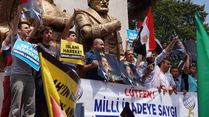 İstanbul'dan Mısır İslami Hareketine Destek Yürüyüşü 31