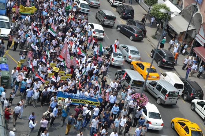 İstanbul'dan Mısır İslami Hareketine Destek Yürüyüşü 5