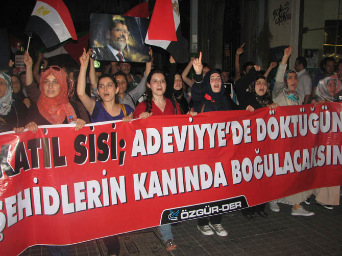 Mısır Katliamı İstiklal Caddesi'nde Protesto Edildi 28