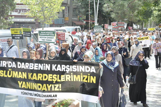Amasya'da Mısır Ordusu Protesto Edildi 10