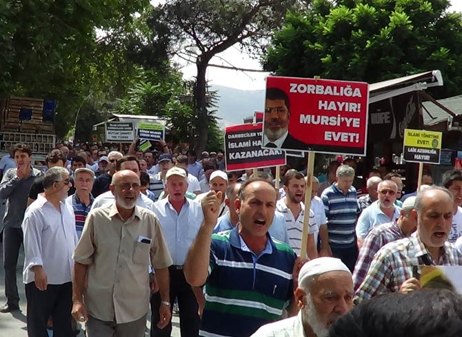 Amasya'da Mısır Ordusu Protesto Edildi 12