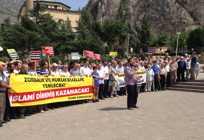 Amasya'da Mısır Ordusu Protesto Edildi 13