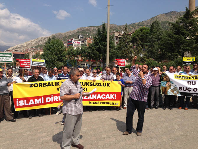 Amasya'da Mısır Ordusu Protesto Edildi 14