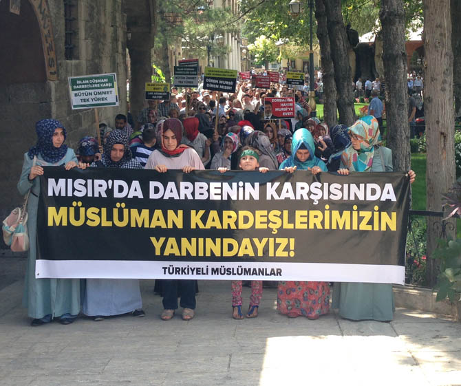 Amasya'da Mısır Ordusu Protesto Edildi 15