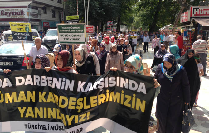Amasya'da Mısır Ordusu Protesto Edildi 18