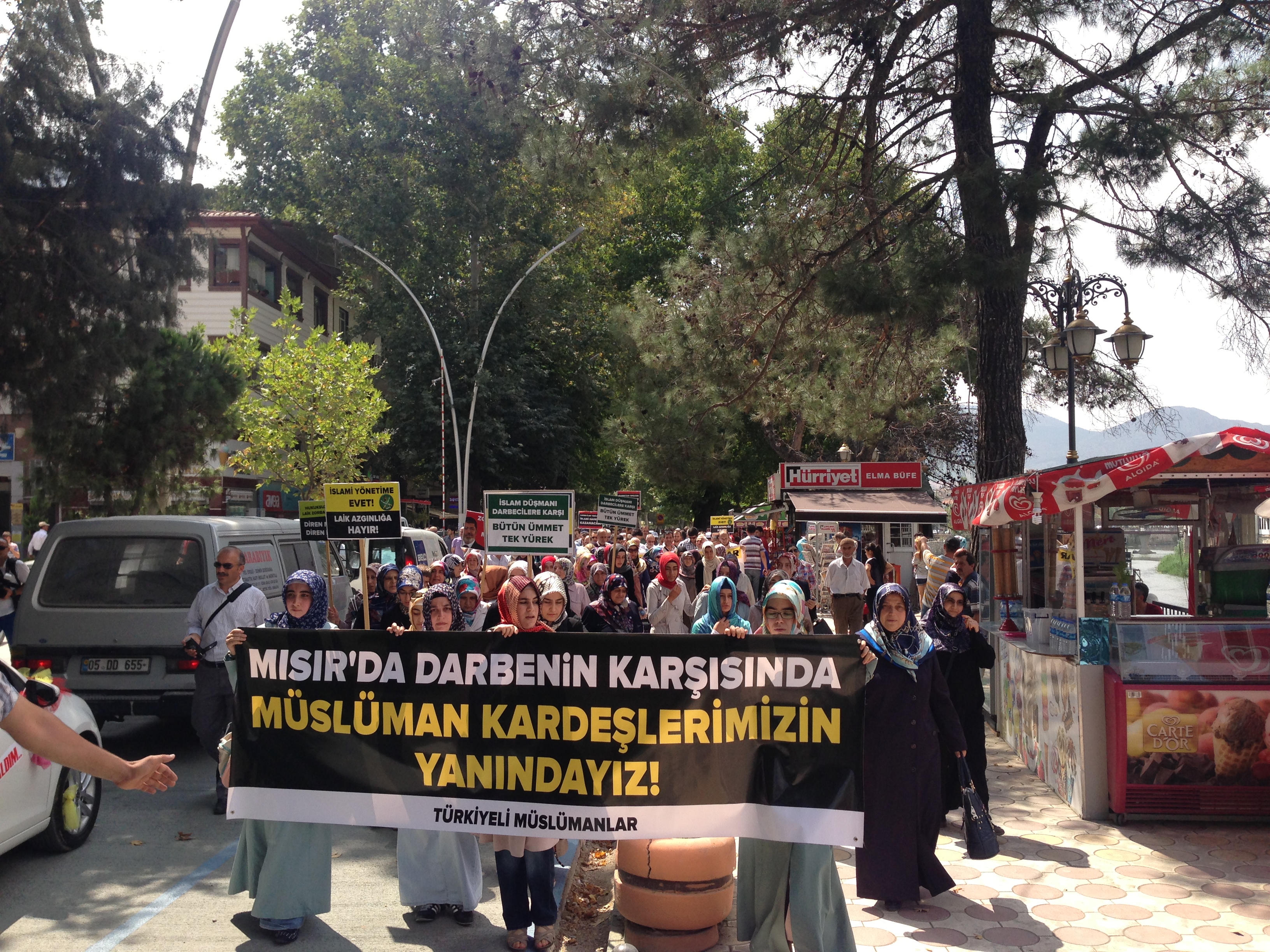 Amasya'da Mısır Ordusu Protesto Edildi 2