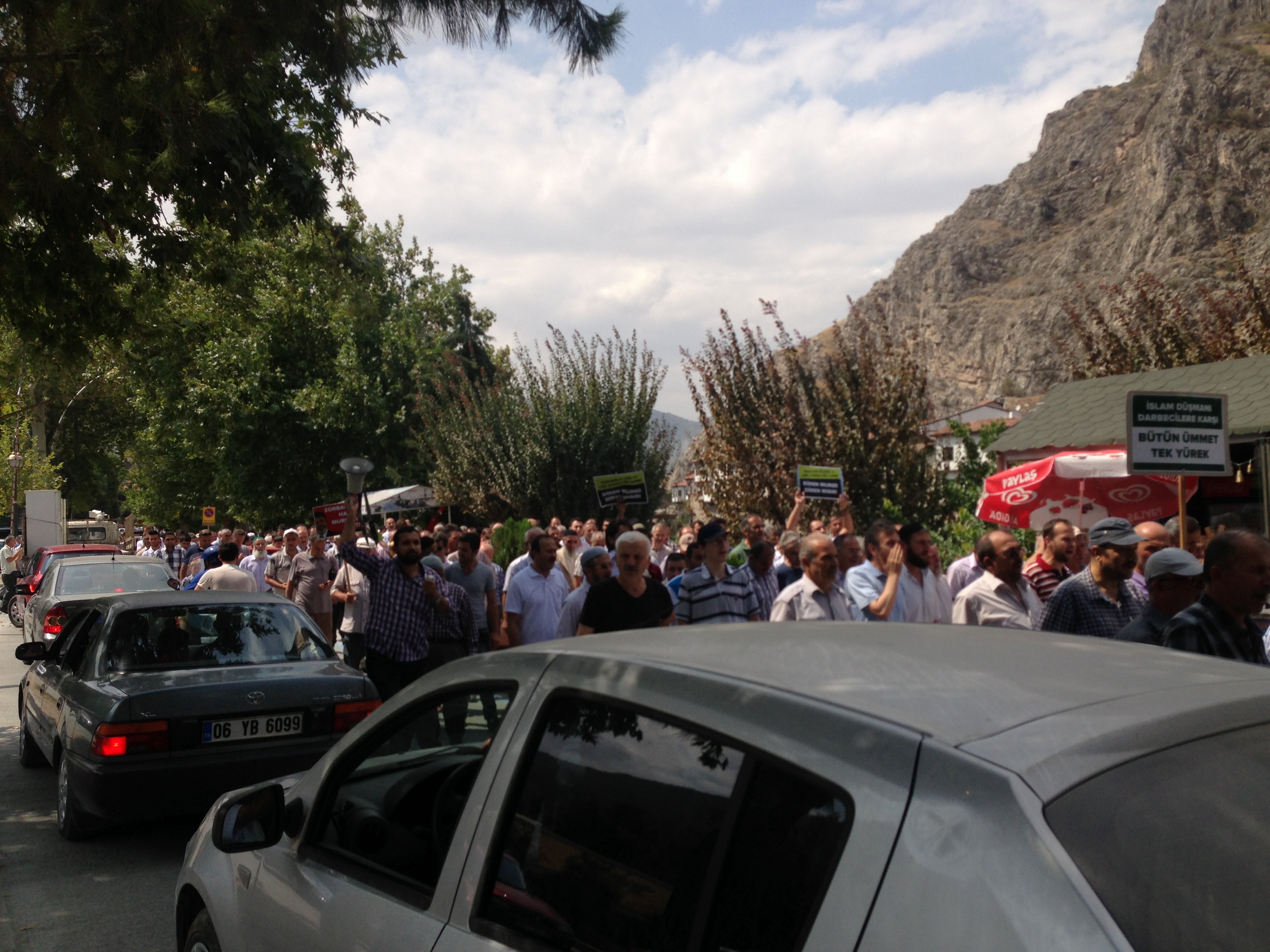 Amasya'da Mısır Ordusu Protesto Edildi 3