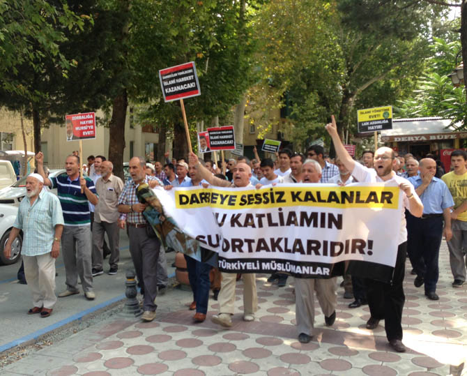 Amasya'da Mısır Ordusu Protesto Edildi 8